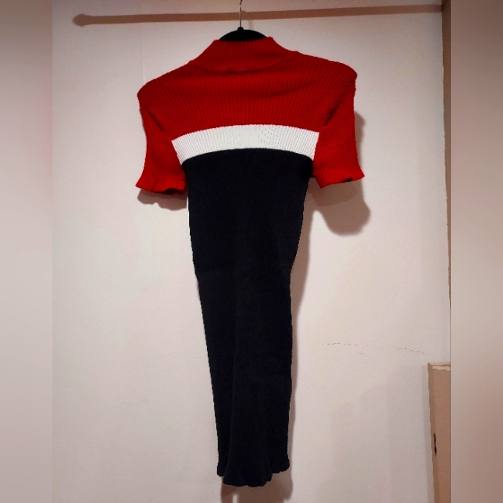 Forever 21 Red And Black Knit Dress